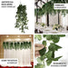 3 Artificial Hanging Greenery Bushes Silk Rose Leaf Vines - Green ARTI_GRN_HANG02_40
