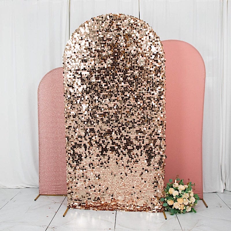 3 Assorted Fitted Round Top Wedding Arch Backdrop Stand Covers Set