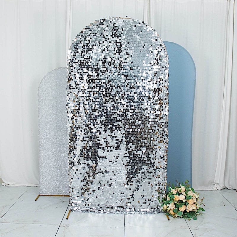 3 Assorted Fitted Round Top Wedding Arch Backdrop Stand Covers Set