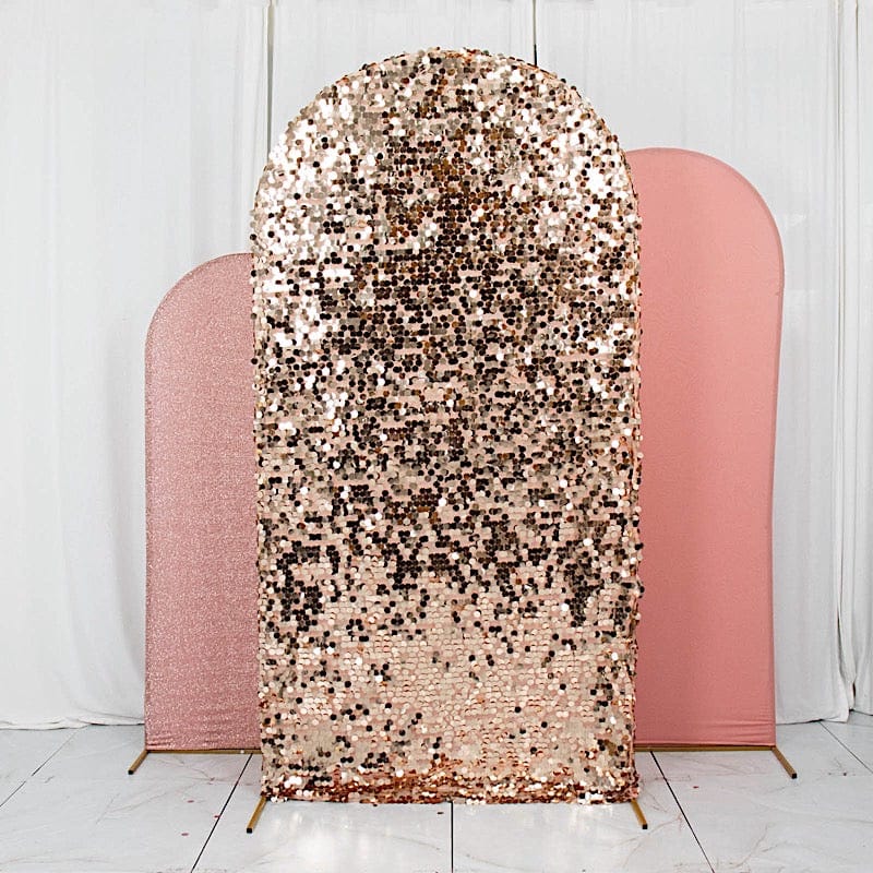 3 Assorted Fitted Round Top Wedding Arch Backdrop Stand Covers Set