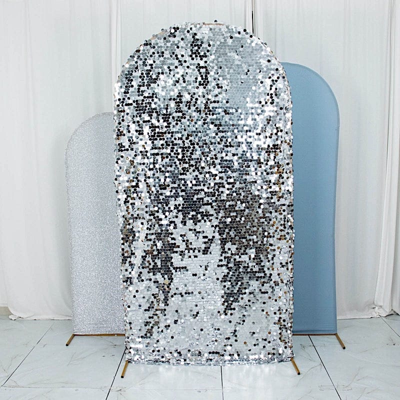 3 Assorted Fitted Round Top Wedding Arch Backdrop Stand Covers Set