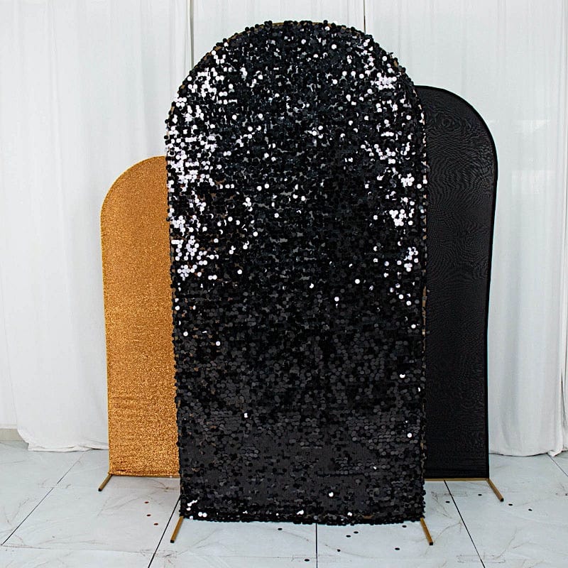 3 Assorted Fitted Round Top Wedding Arch Backdrop Stand Covers Set