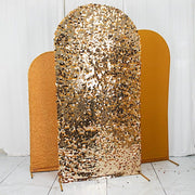 3 Assorted Fitted Round Top Wedding Arch Backdrop Stand Covers Set