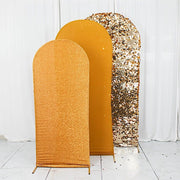 3 Assorted Fitted Round Top Wedding Arch Backdrop Stand Covers Set
