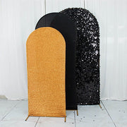 3 Assorted Fitted Round Top Wedding Arch Backdrop Stand Covers Set