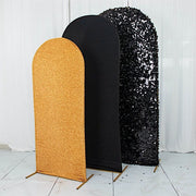 3 Assorted Fitted Round Top Wedding Arch Backdrop Stand Covers Set