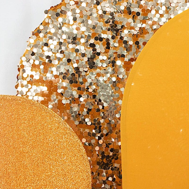 3 Assorted Fitted Round Top Wedding Arch Backdrop Stand Covers Set