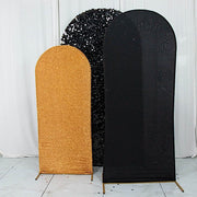 3 Assorted Fitted Round Top Wedding Arch Backdrop Stand Covers Set