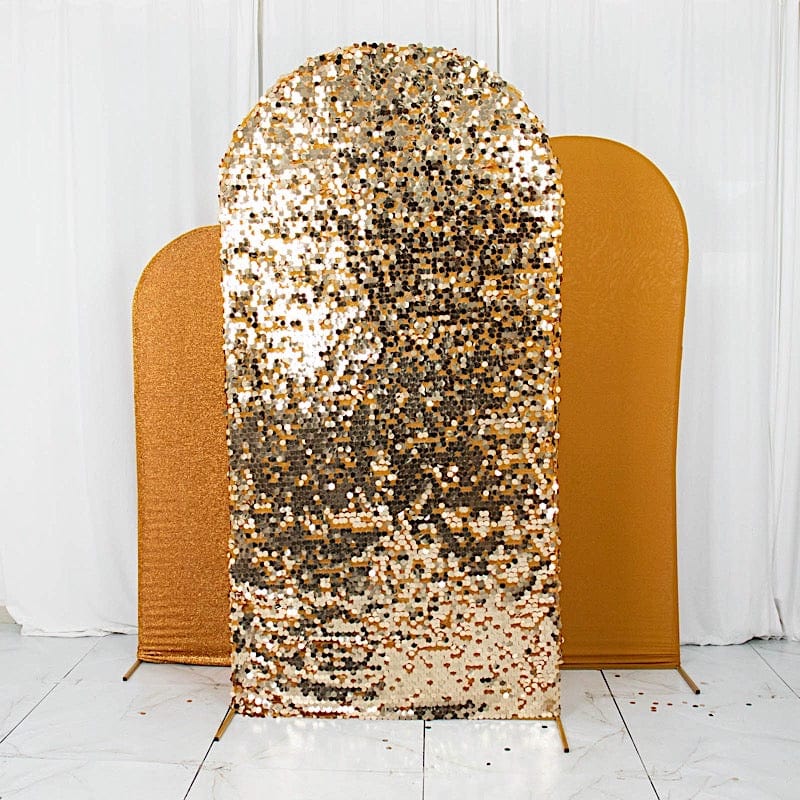 3 Assorted Fitted Round Top Wedding Arch Backdrop Stand Covers Set