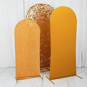 3 Assorted Fitted Round Top Wedding Arch Backdrop Stand Covers Set