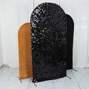 3 Assorted Fitted Round Top Wedding Arch Backdrop Stand Covers Set