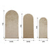 3 Crushed Velvet Round Top Wedding Arch Backdrop Stand Covers Set