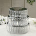 3 Crystal Pendant Stackable Round Metal Cake Stands with Mirror Top