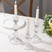 3 Fluted Glass Taper Candle Holders - Clear CAND_HOLD_TP006_CLR