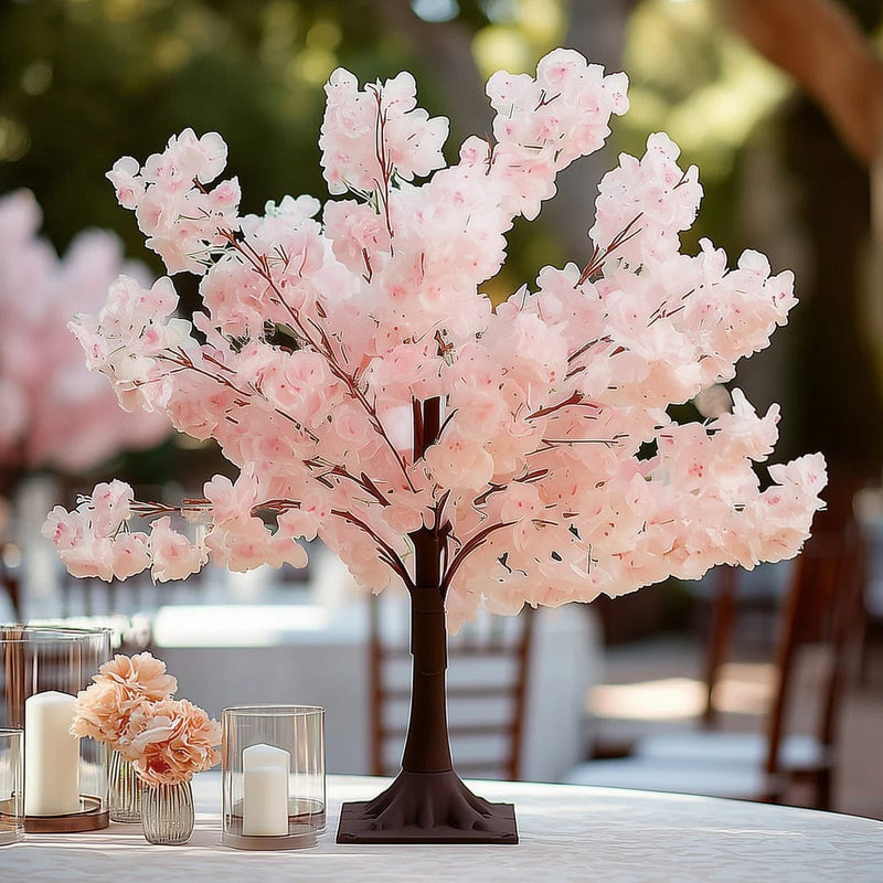 3 ft Artificial Cherry Blossom Tree Centerpiece with Metal Base