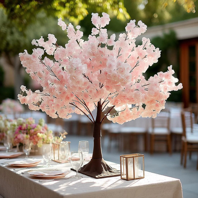 3 ft Artificial Cherry Blossom Tree Centerpiece with Metal Base