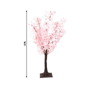 3 ft Artificial Cherry Blossom Tree Centerpiece with Metal Base