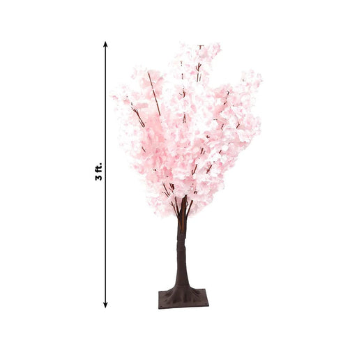 3 ft Artificial Cherry Blossom Tree Centerpiece with Metal Base