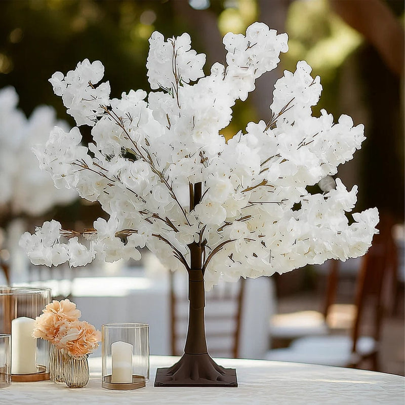 3 ft Artificial Cherry Blossom Tree Centerpiece with Metal Base