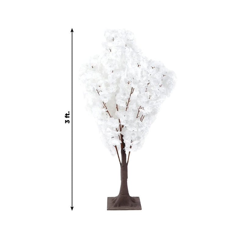 3 ft Artificial Cherry Blossom Tree Centerpiece with Metal Base