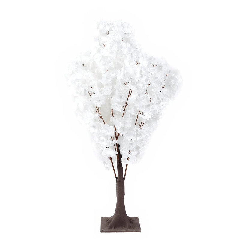 3 ft Artificial Cherry Blossom Tree Centerpiece with Metal Base ARTI_TREE_CHR02_3_WHT