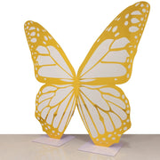 3 ft Butterfly Foamboard Stand - White and Gold