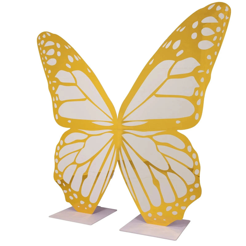 3 ft Butterfly Foamboard Stand - White and Gold