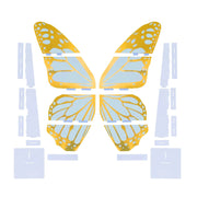 3 ft Butterfly Foamboard Stand - White and Gold
