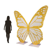 3 ft Butterfly Foamboard Stand - White and Gold
