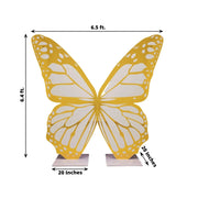 3 ft Butterfly Foamboard Stand - White and Gold