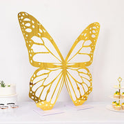 3 ft Butterfly Foamboard Stand - White and Gold