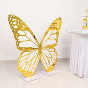 3 ft Butterfly Foamboard Stand - White and Gold