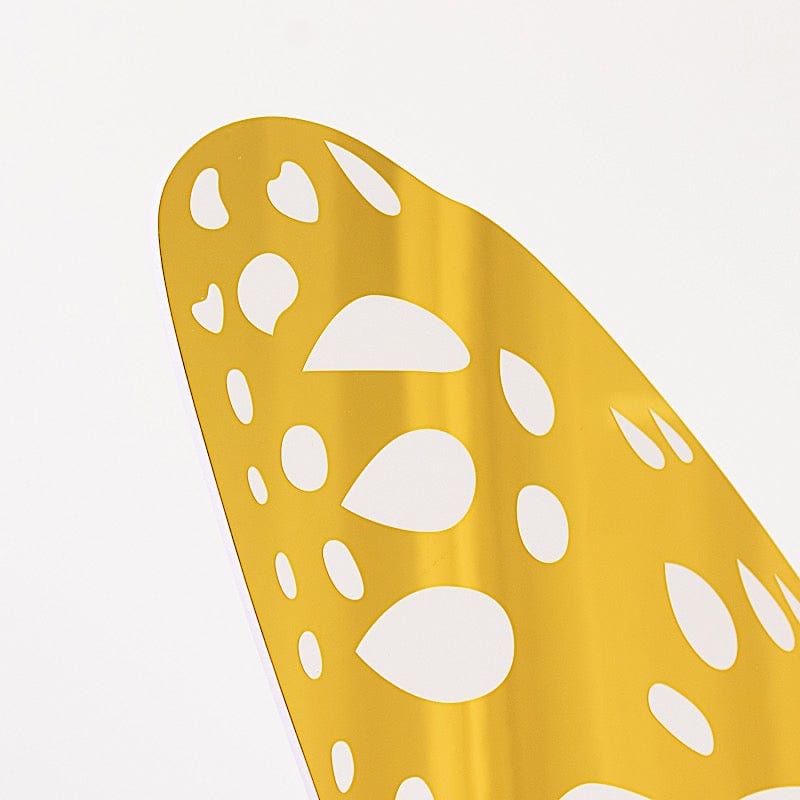 3 ft Butterfly Foamboard Stand - White and Gold