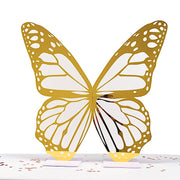 3 ft Butterfly Foamboard Stand - White and Gold