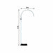 3 ft x 10 ft Curved Adjustable Aluminum Metal Chandelier Hanger - Silver BKDP_STND_ALUM_3X10