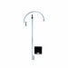 3 ft x 10 ft Curved Adjustable Aluminum Metal Chandelier Hanger - Silver BKDP_STND_ALUM_3X10