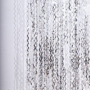 3 ft x 6 ft Metallic Wavy Foil Fringe Backdrop Curtain