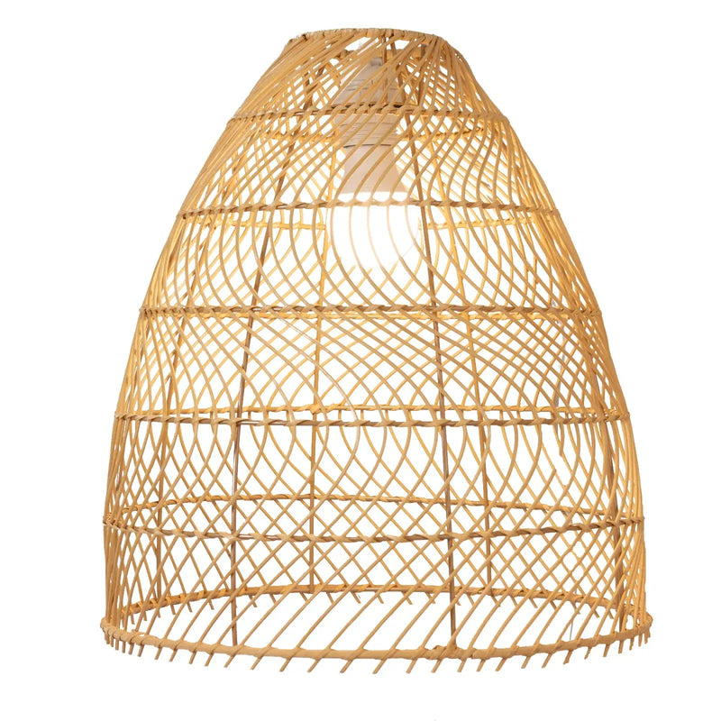 3 Handwoven Rattan Pendant Light Shades - Natural CHDLR_HANG04_WAV02_SET3_NAT