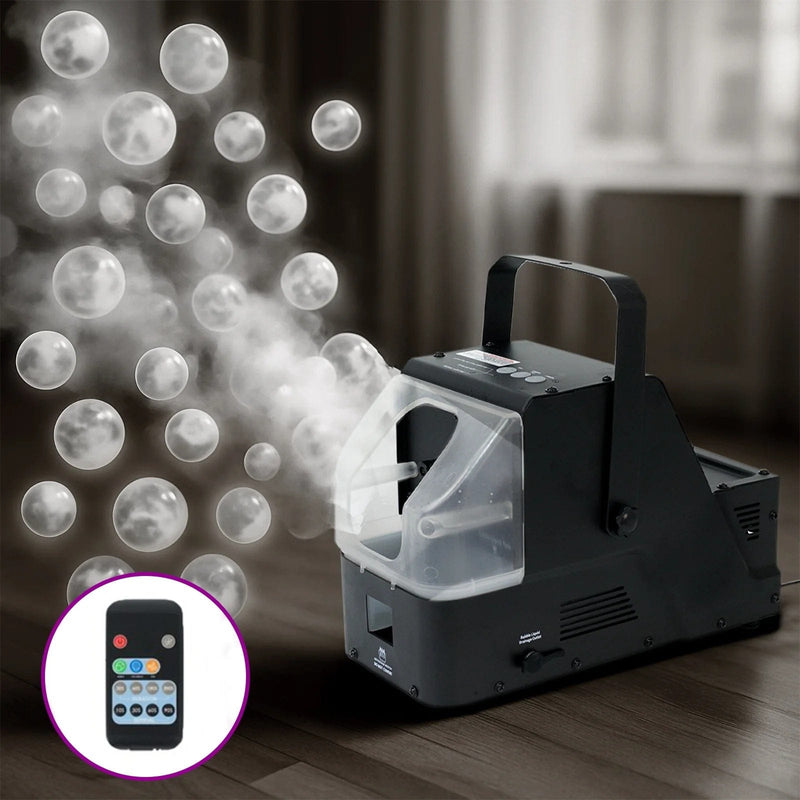 3-in-1 Fog Bubble Machine 450W with Wireless Remote - Black BUBB_PUMP03_SMG