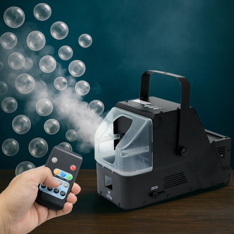 3-in-1 Fog Bubble Machine 450W with Wireless Remote - Black BUBB_PUMP03_SMG