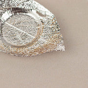 3 Maple Leaf 5" Metal Votive Candle Holders