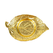 3 Maple Leaf 5" Metal Votive Candle Holders CAND_HOLD_013_GOLD