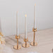 3 Metal Taper Candlestick Holders - Gold CAND_HOLD_TP041_SET_GOLD