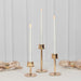 3 Metal Taper Candlestick Holders - Gold CAND_HOLD_TP041_SET_GOLD