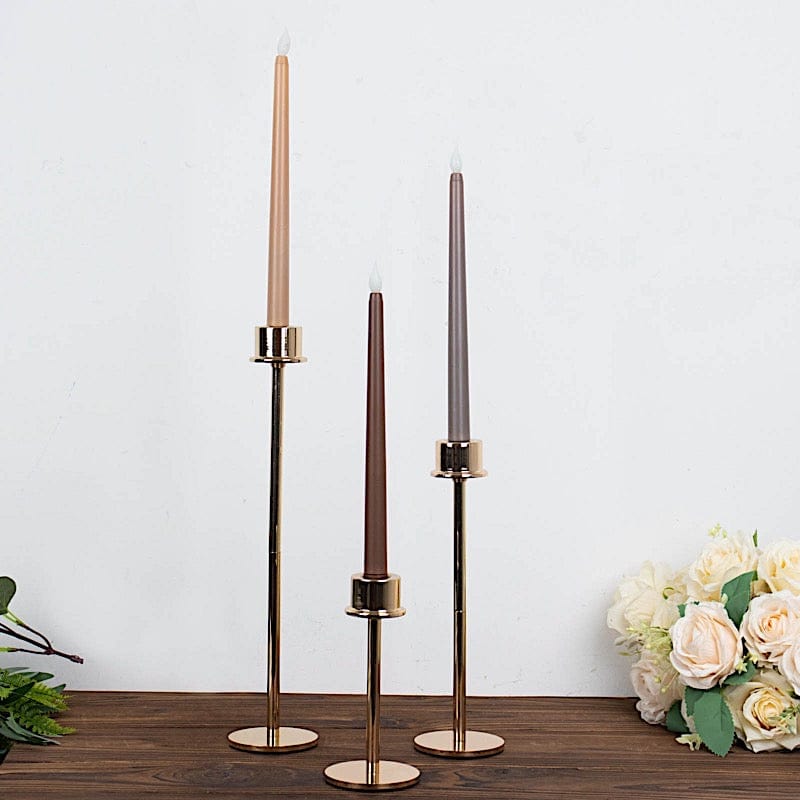 3 pcs 11" tall LED Flameless Taper Candles Lights