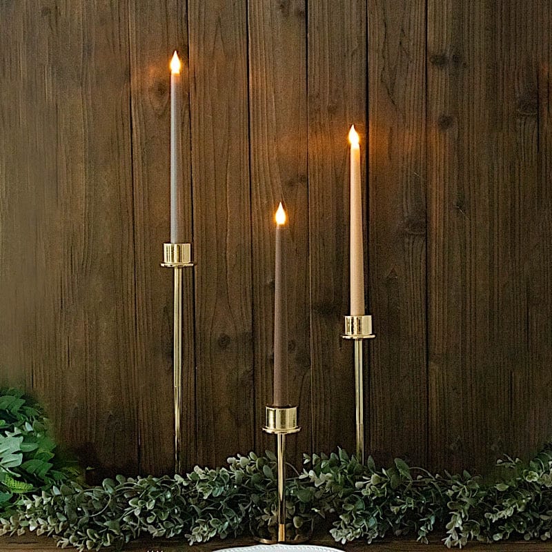 3 pcs 11" tall LED Flameless Taper Candles Lights