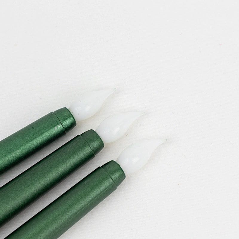 3 pcs 11" tall LED Flameless Taper Candles Lights