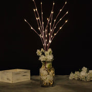 3 pcs 31" tall Branches with 60 LED Lights - White
