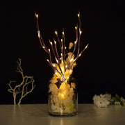 3 pcs 31" tall Branches with 60 LED Lights - White