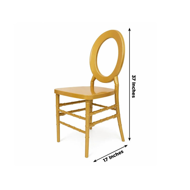 3 pcs Stackable Acrylic Chiavari Ghost Chairs with Oval Open Back